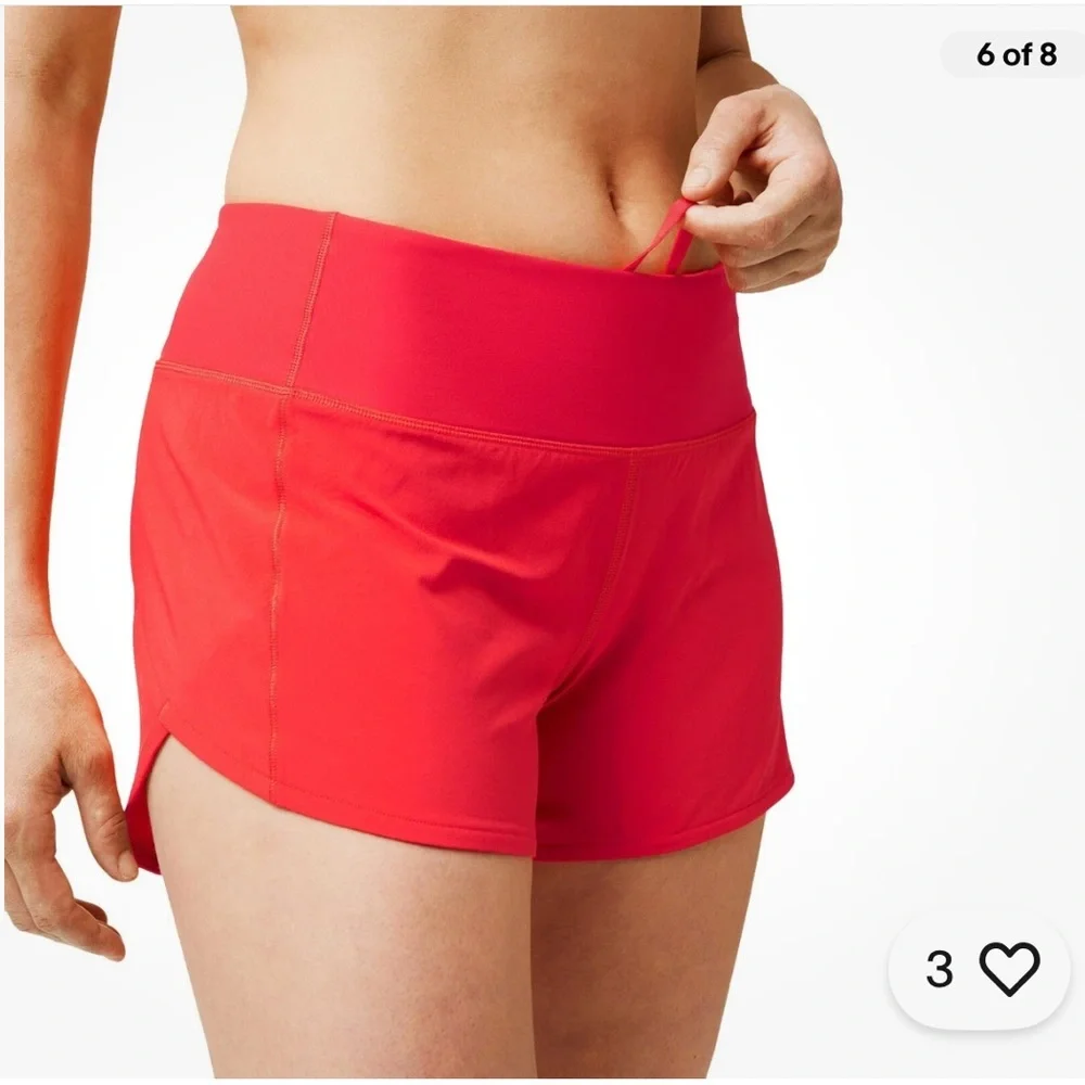 Lululemon Speed Up Shorts Red 14 4in